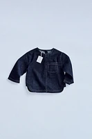 ZARA TIMELESS - CHEMISE EN JEAN AVEC SURPIQÛRES