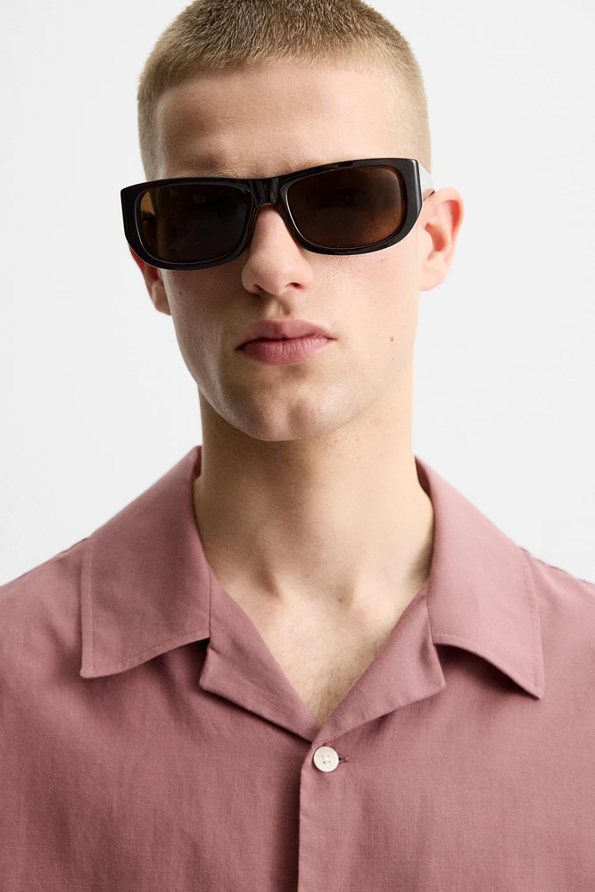 SHIRT WITH CONTRASTING EMBROIDERY