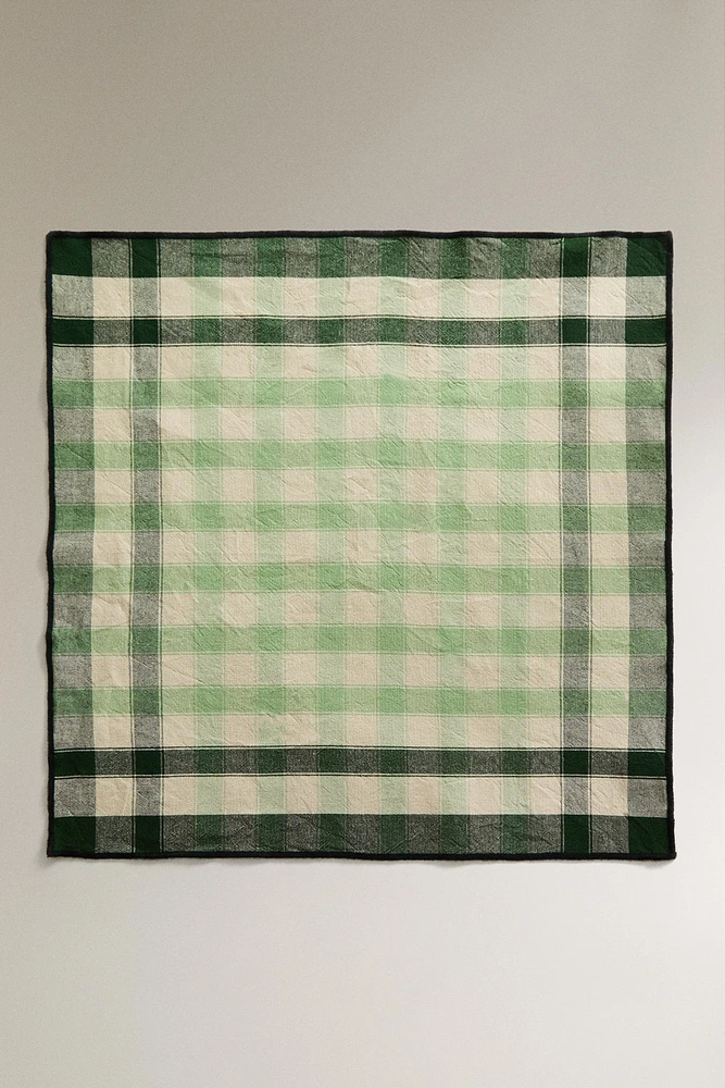 SET OF CHECKED COTTON NAPKINS (SET OF 2)
