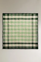 SET OF CHECKED COTTON NAPKINS (SET OF 2)