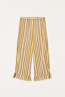 LIMITED EDITION STRIPED LINEN COTTON PANTS