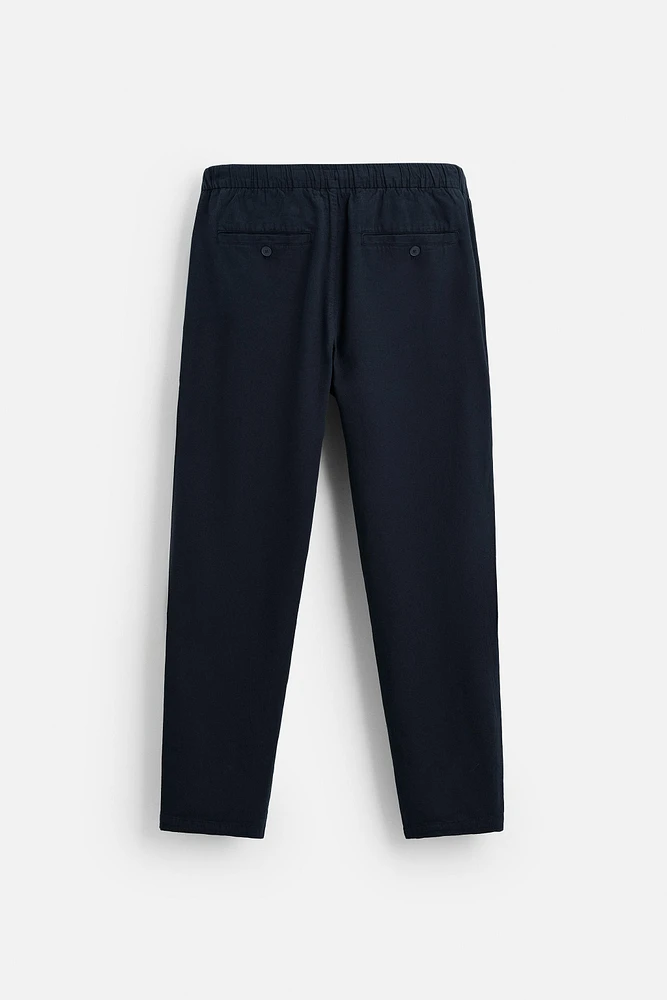 COTTON-LINEN PANTS