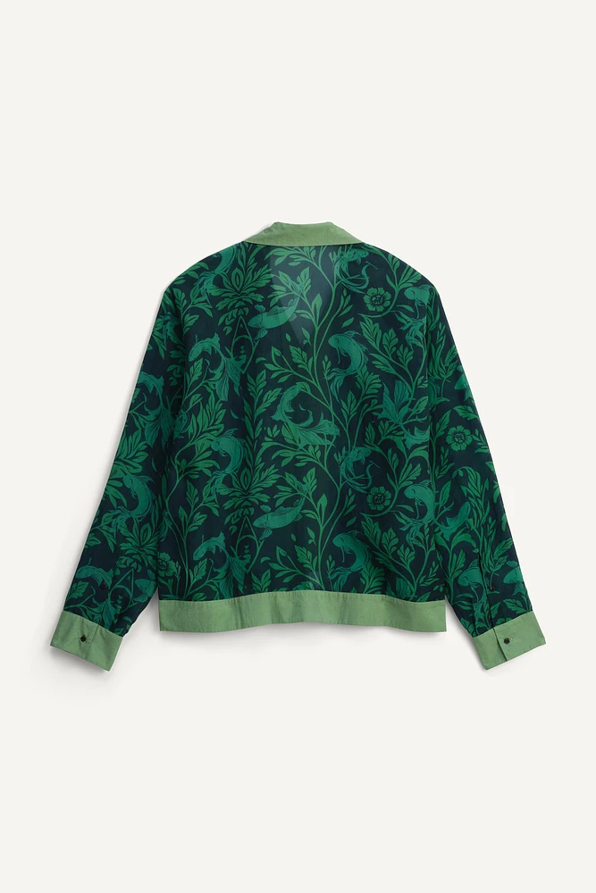 CHEMISE EN SOIE À IMPRIMÉ CARPES ÉDITION LIMITÉE