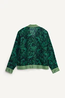 CHEMISE EN SOIE À IMPRIMÉ CARPES ÉDITION LIMITÉE