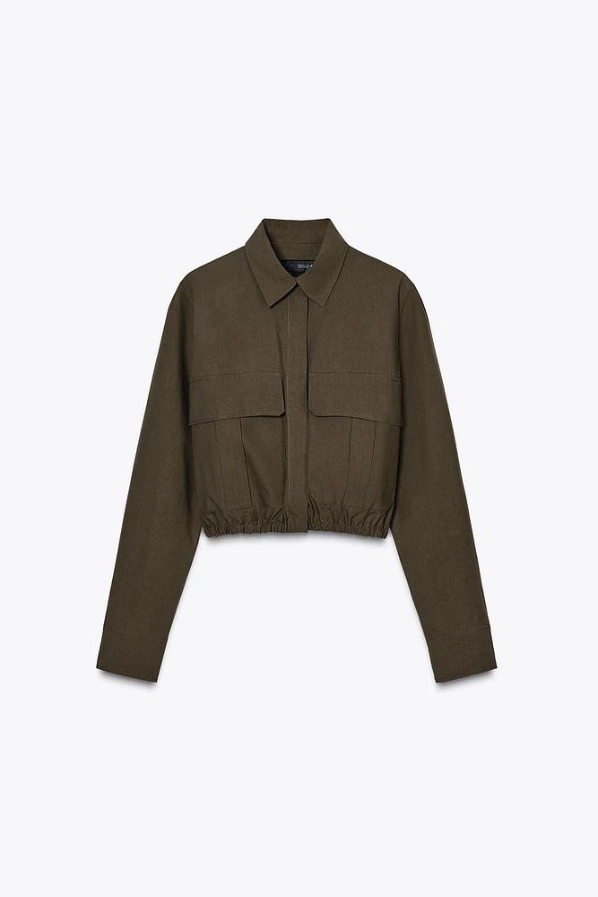 CHEMISE COURTE AVEC POCHES COLLECTION ZW