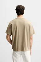 T-SHIRT WITH TONAL EMBROIDERY