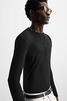 SEMI-SHEER LYOCELL T-SHIRT