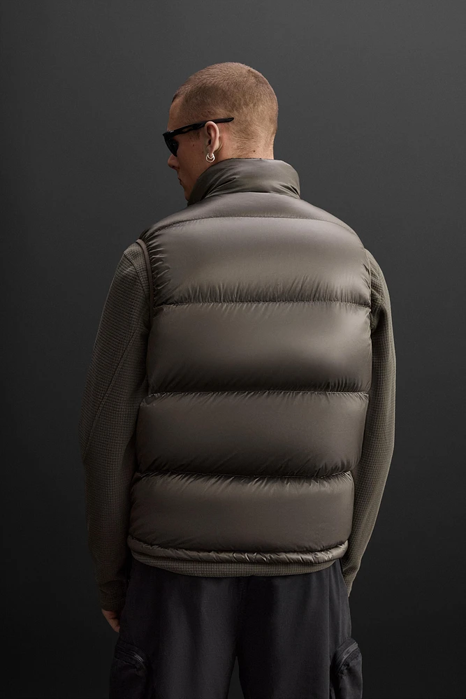 100% FEATHER FILL PUFFER VEST