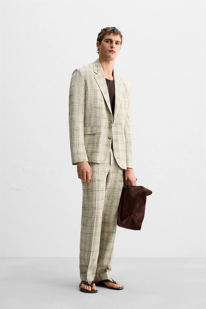 LIMITED EDITION CHECKED SUIT PANTS