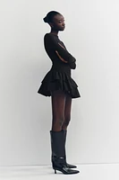 SHORT RUFFLED DRESS