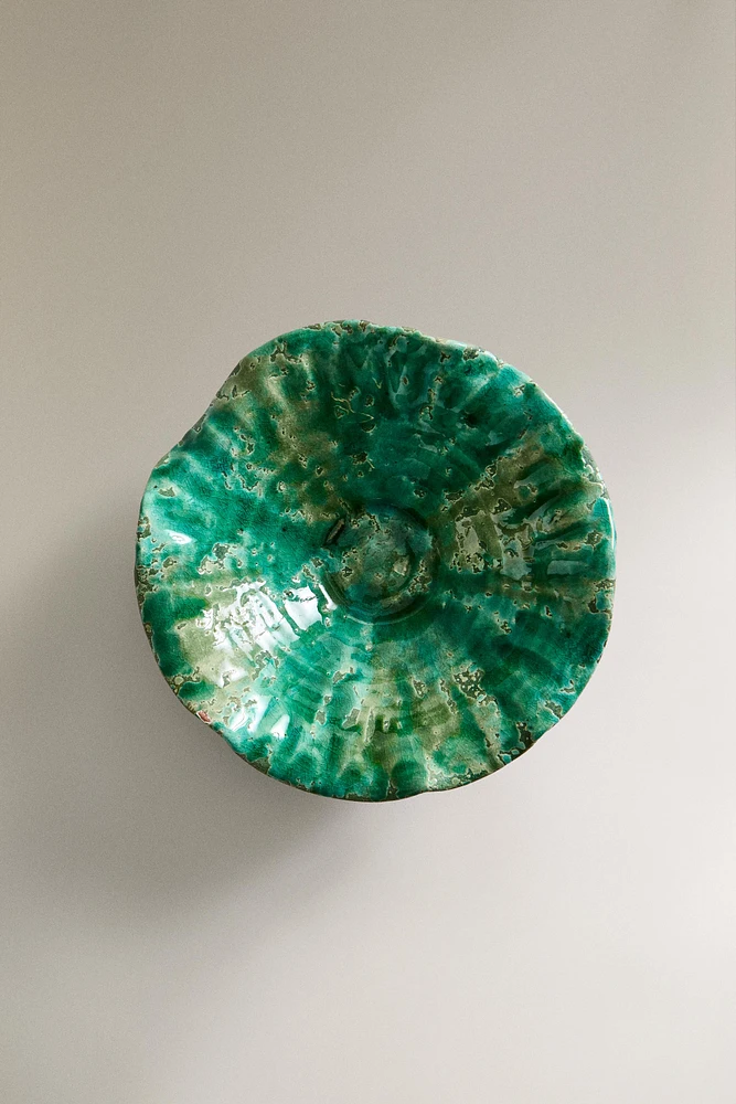DECORATIVE TERRACOTTA BOWL