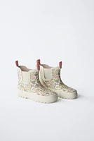 FLORAL RAIN BOOTS