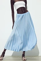 PLEATED MIDI SKIRT