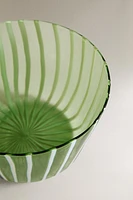 STRIPED BOROSILICATE GLASS BOWL