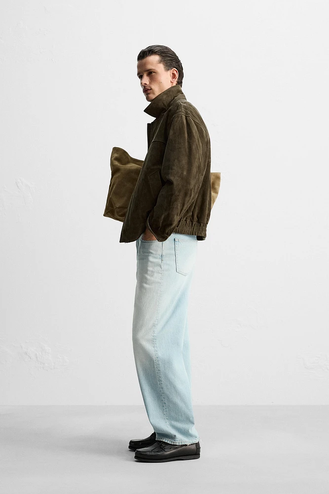 BLOUSON EN CUIR DAIM ÉDITION LIMITÉE
