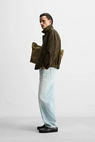 BLOUSON EN CUIR DAIM ÉDITION LIMITÉE