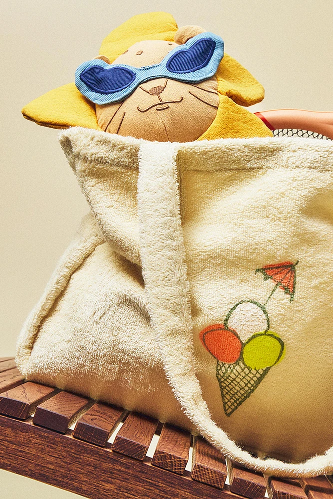 CHILDREN’S ICE CREAM COTTON BEACH BAG