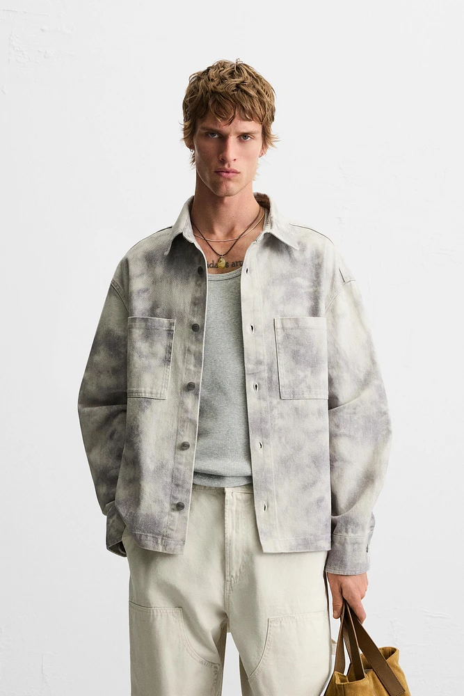 ABSTRACT PRINT OVERSHIRT