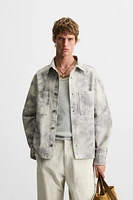 ABSTRACT PRINT OVERSHIRT