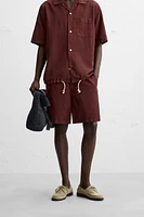 LINEN-COTTON SHORTS