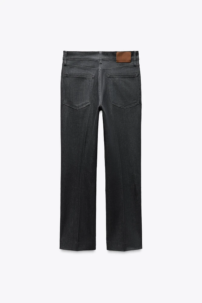 ZW COLLECTION HIGH WAIST CROPPED BOOTCUT JEANS