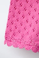 BEADED KNIT SHORTS