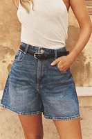 Z1975 HIGH-WAISTED MOM FIT SHORTS