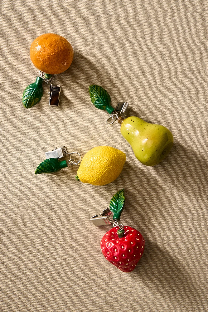 LOT PINCES À NAPPE FRUIT (LOT DE 4)