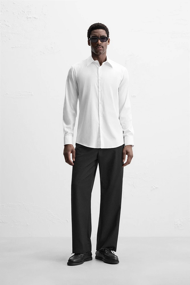 TEXTURED WEAVE TWILL SHIRT