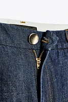 PANTALON WIDE LEG TAILLE HAUTE À PINCES