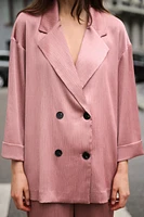 WRINKLED LOOK BLAZER