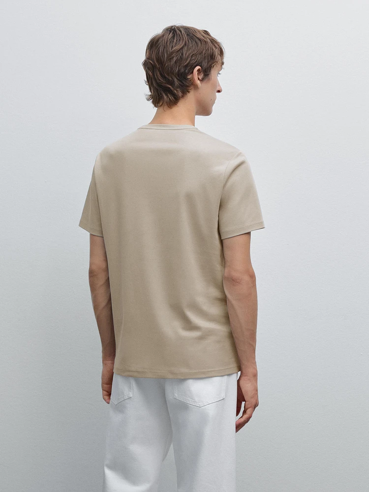 T-shirt en coton mélangé