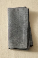 SERVIETTE DE TABLE COTON CHINÉ (LOT DE 2)