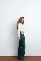 TEXTURED CROPPED SHIRT
