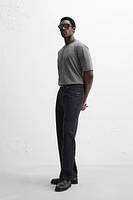BRUSHED STRAIGHT FIT JEANS