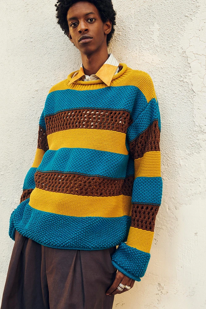 LIMITED EDITION COMBINED TEXTURES SWEATER