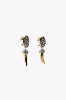 SPARKLY HORN EARRINGS