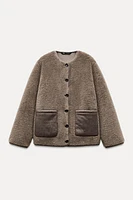 FAUX SHEARLING JACKET ZW COLLECTION
