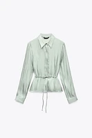SHIMMER TIE SHIRT