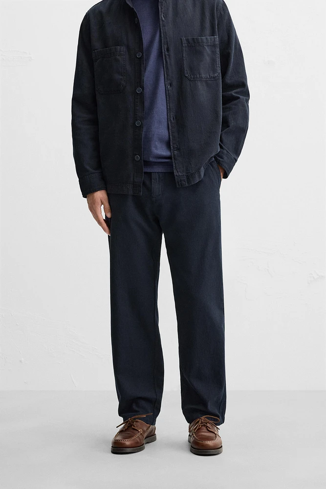 COTTON-LINEN PANTS
