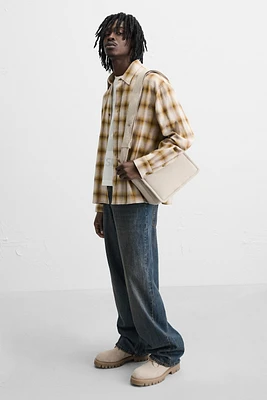 NYLON FLAP CROSSBODY BAG