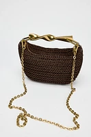 MINI BAG WITH METALLIC HANDLE