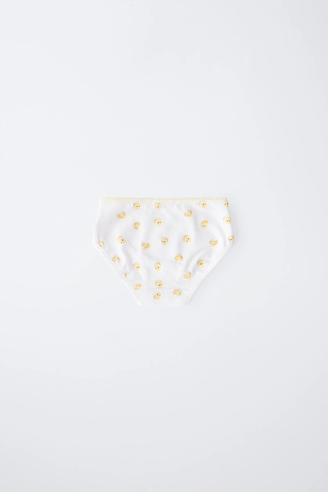 2-6 YEARS/ SIX-PACK OF DUCKLING UNDERWEAR