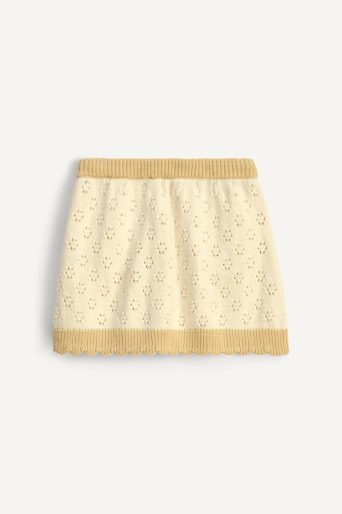 JUPE EN MAILLE AJOURÉE ÉDITION LIMITÉE