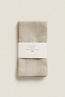 LOT SERVIETTES LIN COULEUR UNIE (LOT DE 2)
