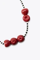CHERRY BEAD NECKLACE
