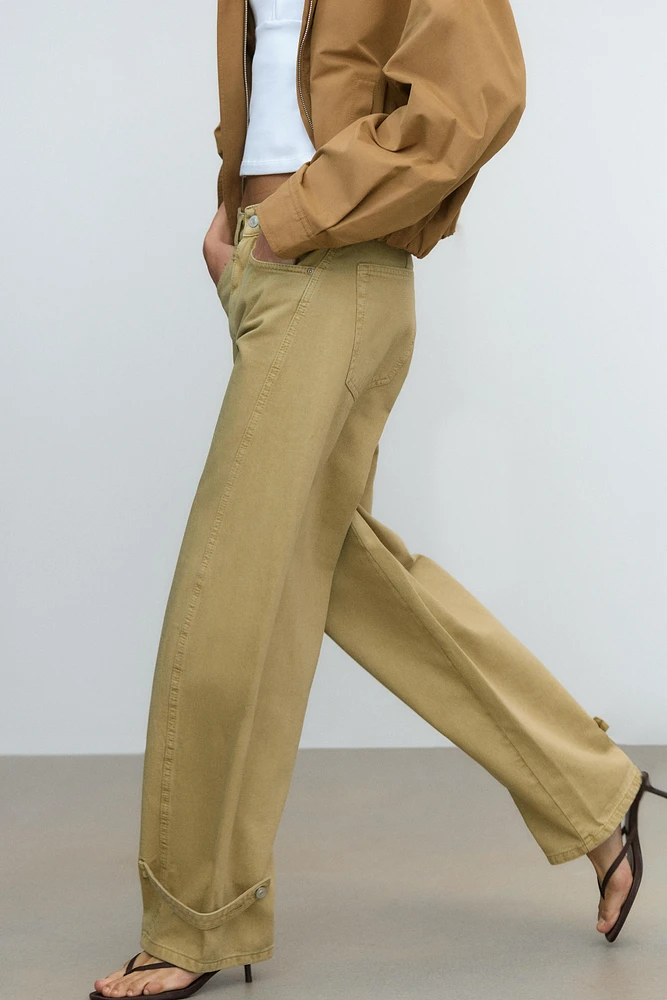 BALLOON PANTS WITH BELT LOOPS