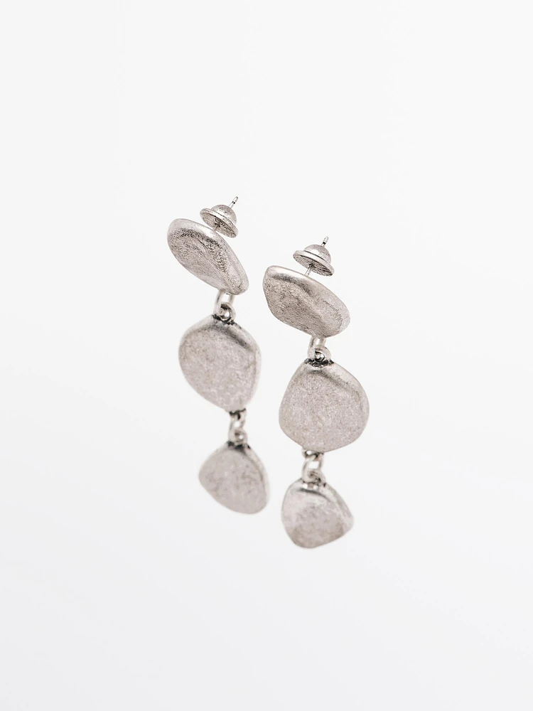 Boucles d’oreilles pendantes feuille