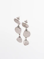 Boucles d’oreilles pendantes feuille