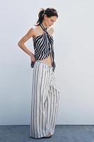 PANTALON PALAZZO À RAYURES ZW COLLECTION